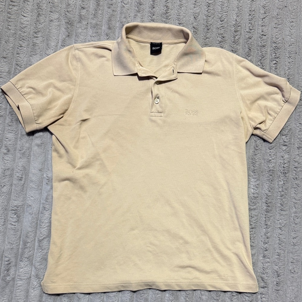Boss Men's Beige Polo Shirt